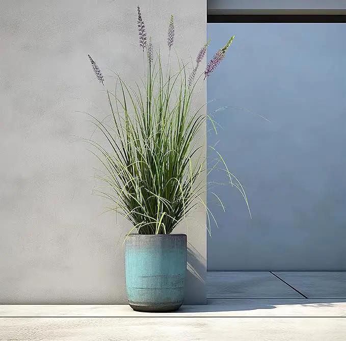 Artificial Plant 47in(1pack) Tall Artificial Lavender Plant,Faux Plants Indoor Home Decorative Artificial Plants & Flowers in Pot Fake Plant, House Plant Indoor by GreenHaven Gardens
