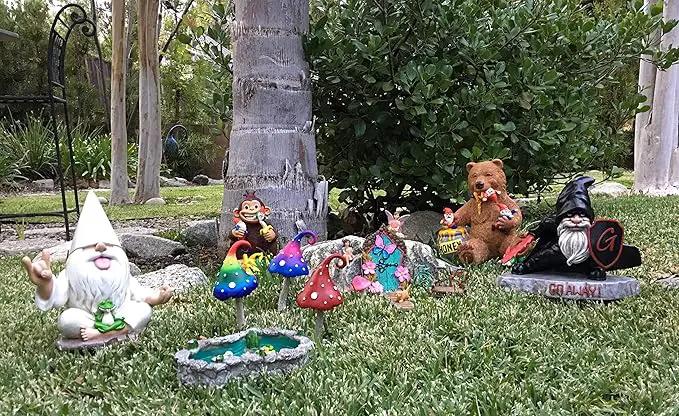 GlitZGlam Duck Pond -Mother and Ducklings! A Miniature Duck Pond for a Miniature Fairy Garden and Miniature Garden Accessories by GreenHaven Gardens