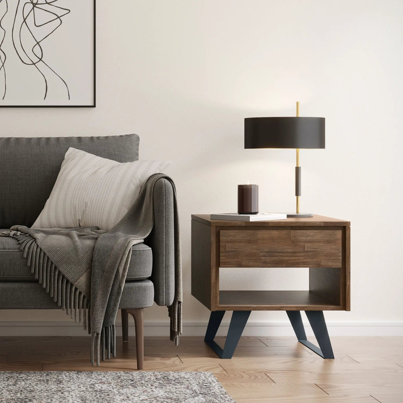 Lowry - Handcrafted End Table by HouseOfZazla