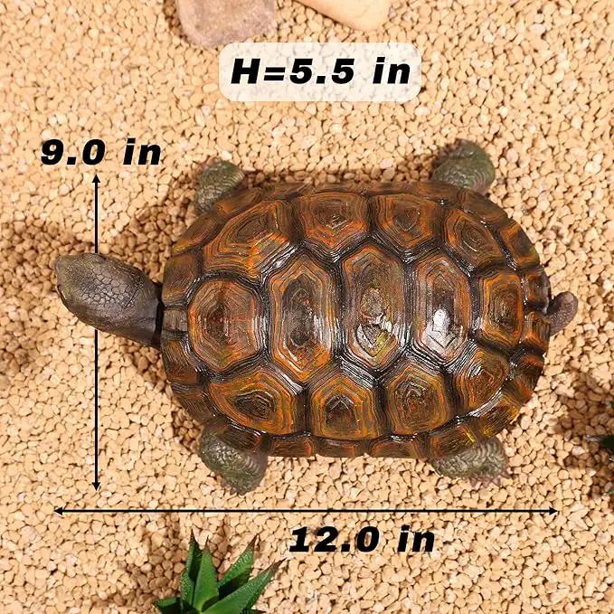 Tortoise Turtle Statue,Resin Garden Sculpture Indoor/Outdoor Yard Lawn Ornament,Home Decor (Large) by GreenHaven Gardens
