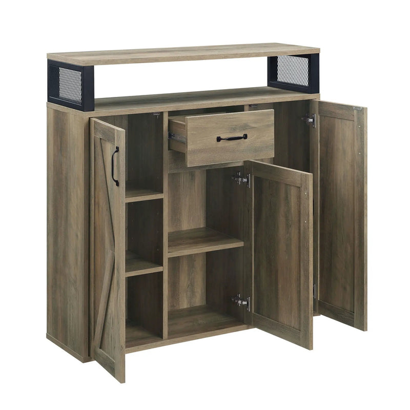 Abiram - Rustic Server - Oak by Unique Piece Furniture
