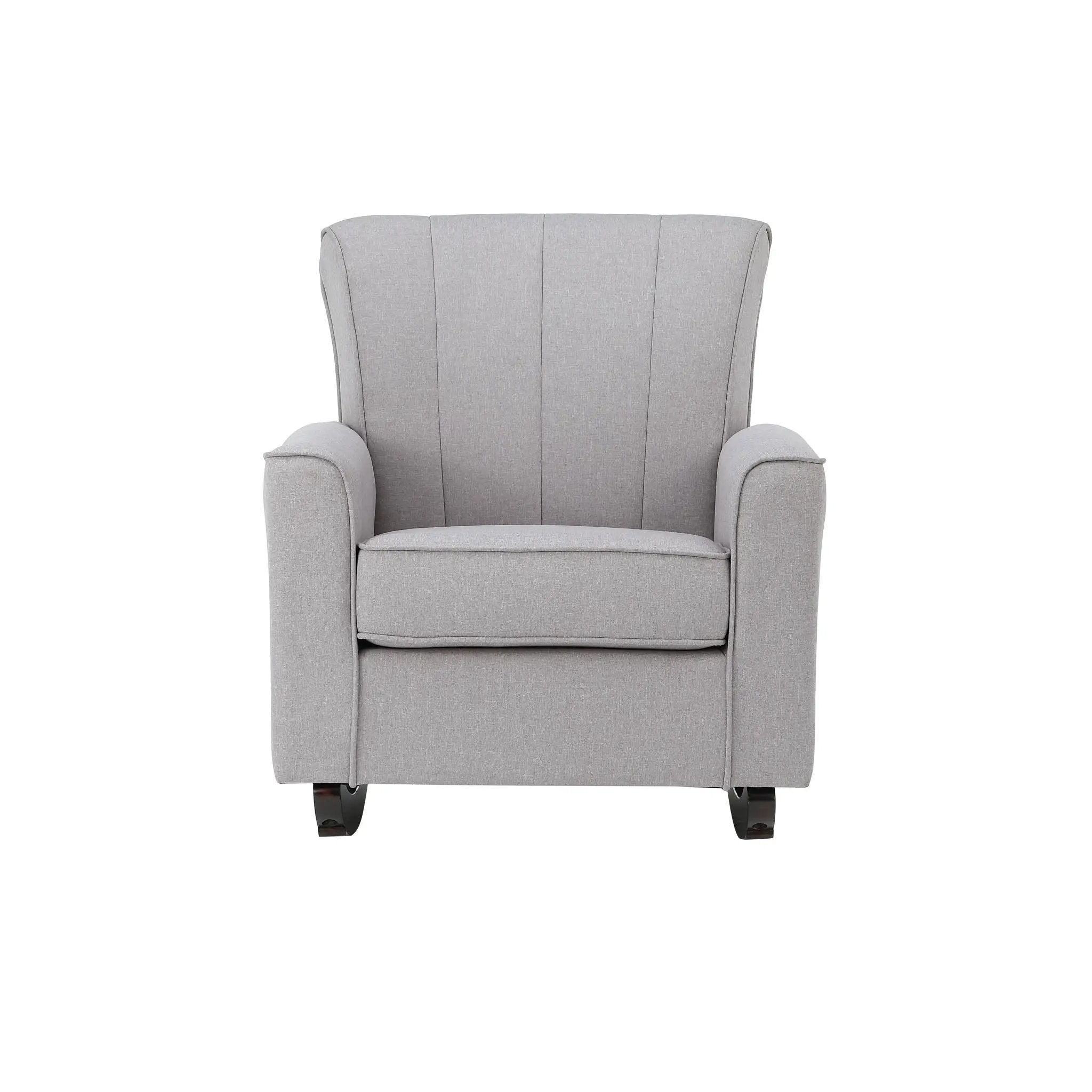 Denzell - Rocking Chair - Light Gray by HouseOfZazla