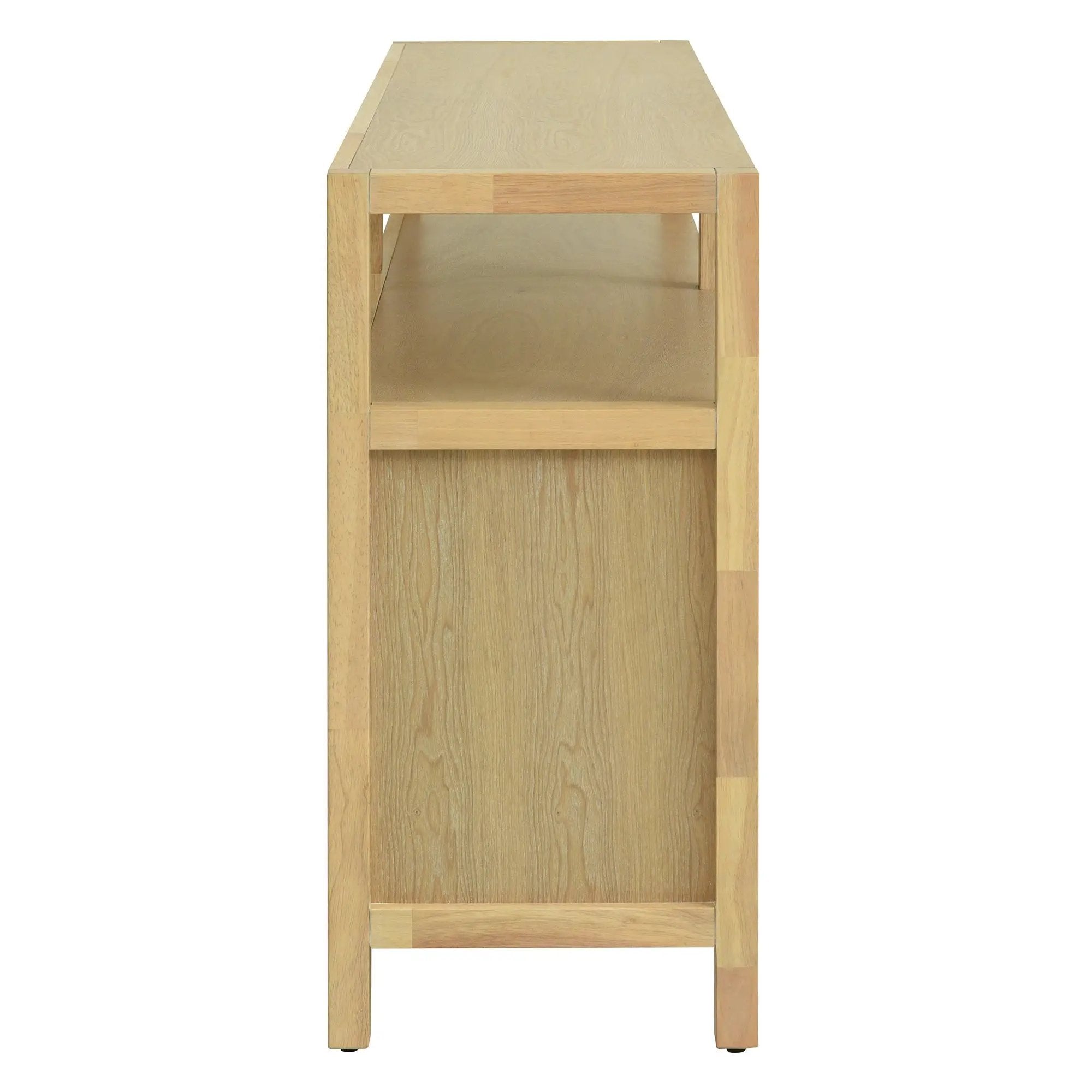 Bohemian Style Rattan Buffet Storage Cabinet with Solid Wood Frame by HouseOfZazla