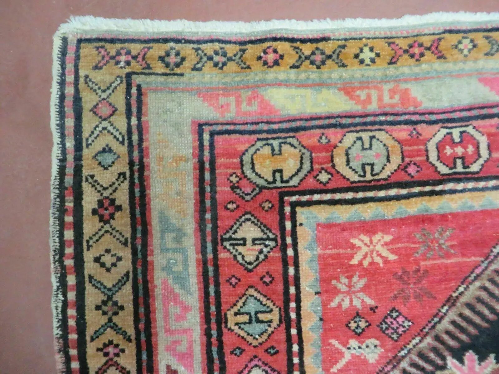 5' X 9' Antique Karabagh Caucasian Rug Handmade Wool Carpet Organic Dyes Nice by Jewel Rugs