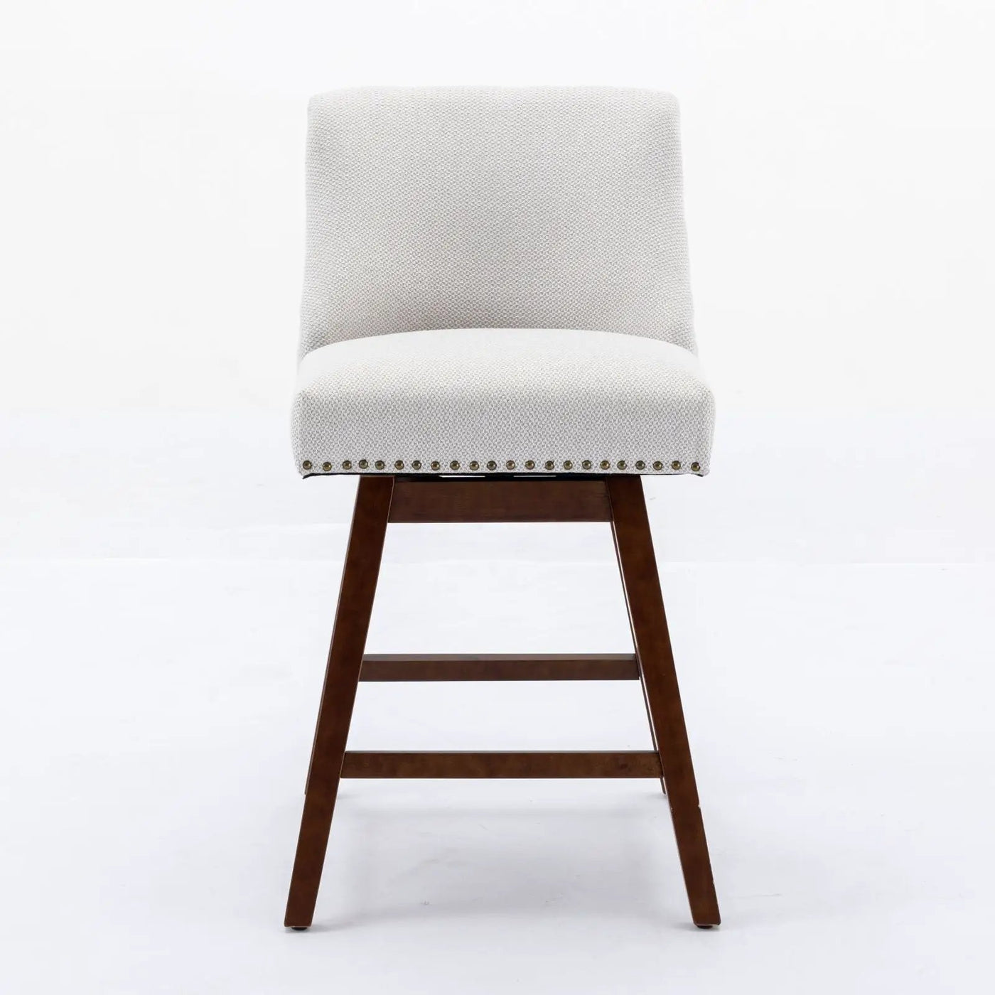 Counter Height Swivel Barstools, 26'' H Seat Height Upholstered Bar Stools (Set of 2), Fabric by Unique Piece Furniture