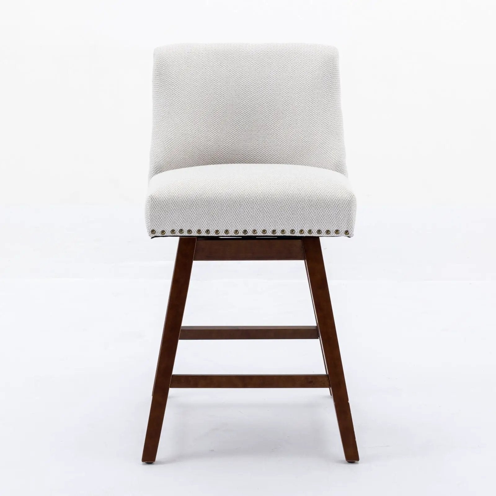 Counter Height Swivel Barstools, 26'' H Seat Height Upholstered Bar Stools (Set of 2), Fabric by Unique Piece Furniture