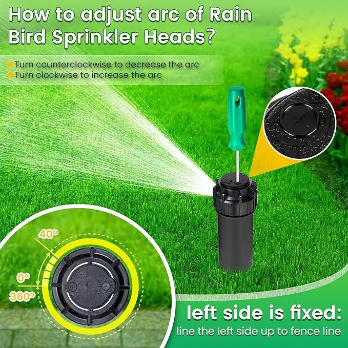 2 Pack Rotor Adjustment Tool Compatible with Rain Bird 5000 Sprinkler Heads, Rotor Pull up Tool and Adjustment Screwdriver, Sprinkler Removal Tool for Lawn Irrigation Sprinkler System by GreenHaven Gardens