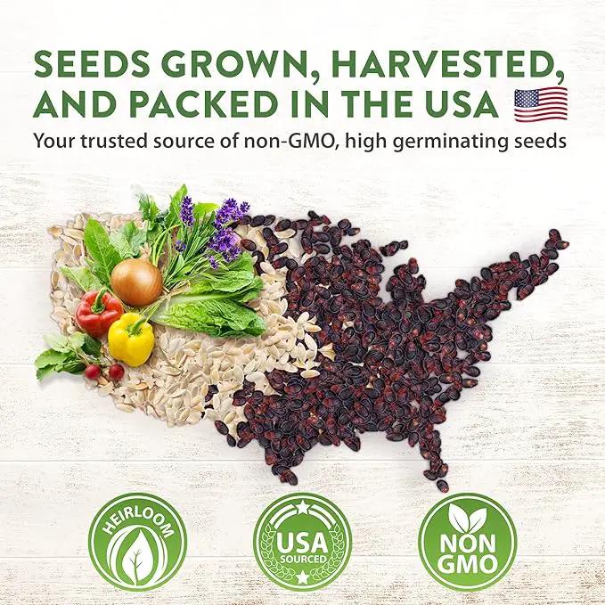 Home Grown 32,000+ Heirloom Seeds for Planting Vegetables and Herbs Bundle: 70 Unique Varieties - 100% Non-GMO Survival Seeds for Planting Indoor or Outdoors by GreenHaven Gardens