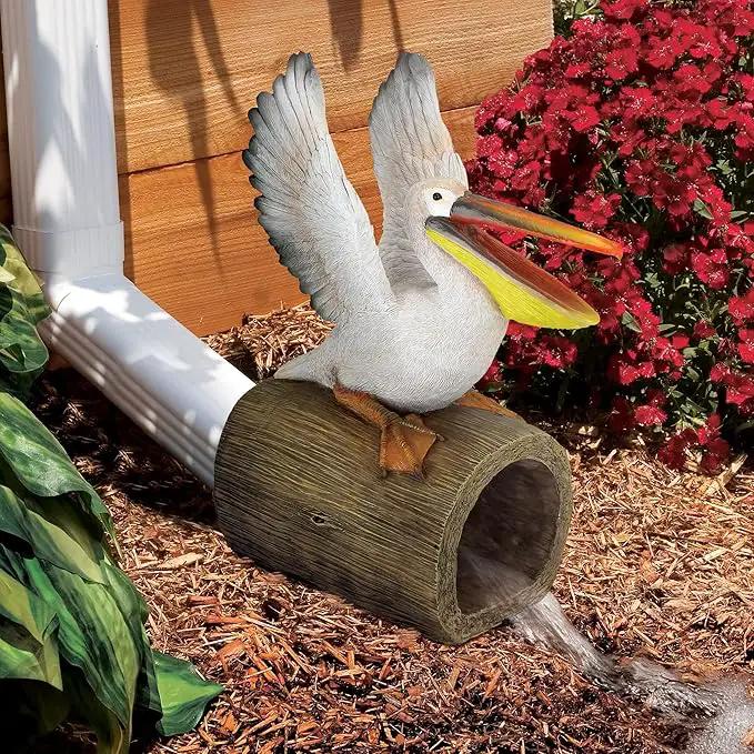 Design Toscano Splash The Pelican RAIN Gutter by GreenHaven Gardens