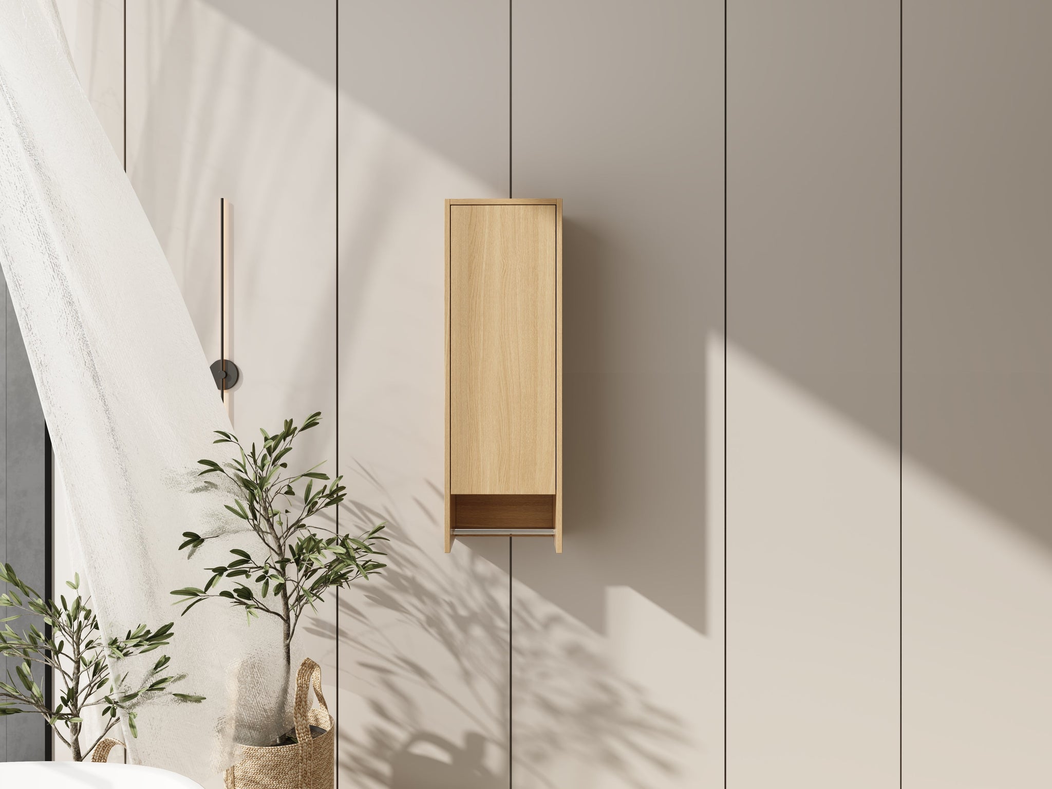 12 Inch Small Wall Mounted Side Cabinet by HouseOfZazla