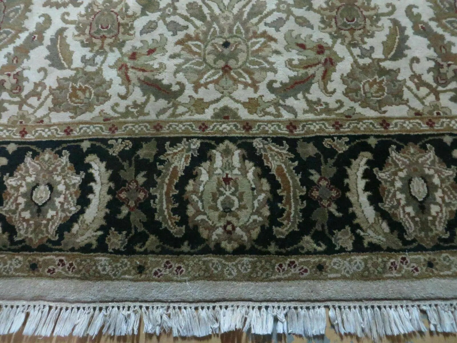 6' X 9' Vintage Handmade India Top Quality Jaipur Floral Oriental Tea Wash Nice by Jewel Rugs