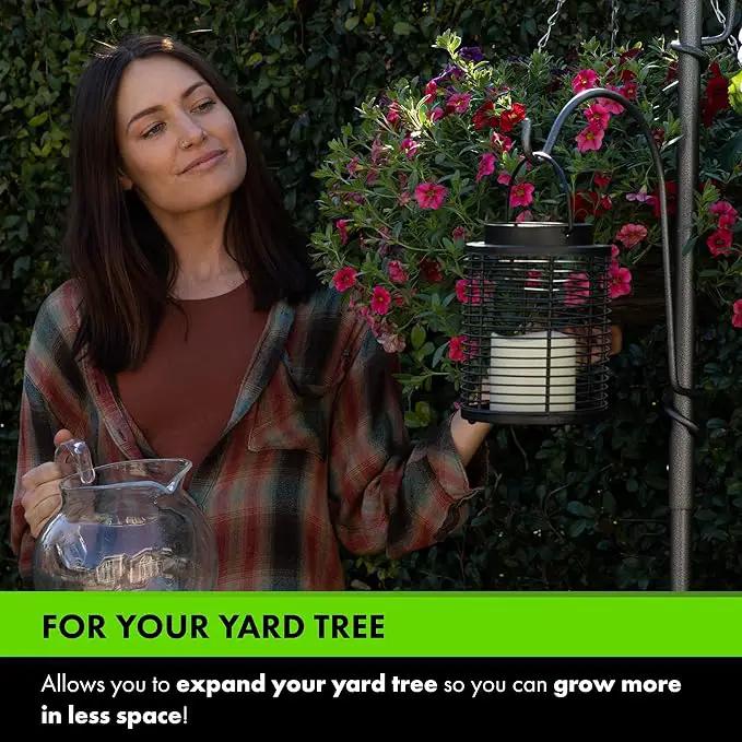 Yard Butler Yard Tree Supplies - Beautiful Home Decor for Garden, Lawn, or Indoors - Perfect for Hanging Plants, Bird Feeders, Laterns, or Wind Chimes, Tree Hook by GreenHaven Gardens