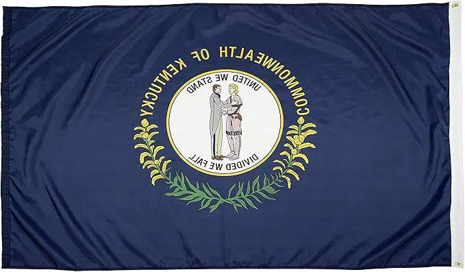 FlagSource Kentucky Nylon State Flag, Made in USA, 4x6' by GreenHaven Gardens