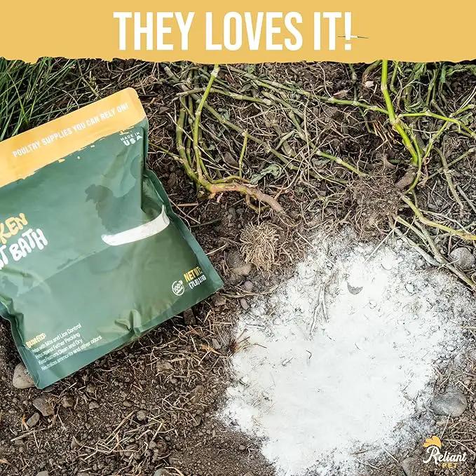Chicken Dust Bath - 7lbs, Made in USA Natural Dust Bath for Chickens - Ideal Chicken Dust for Bath Tub Mix - Poultry Dust Powder for Chicken Coop by GreenHaven Gardens