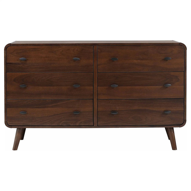 Robyn 6-drawer Bedroom Dresser Dark Walnut by Unique Piece Furniture