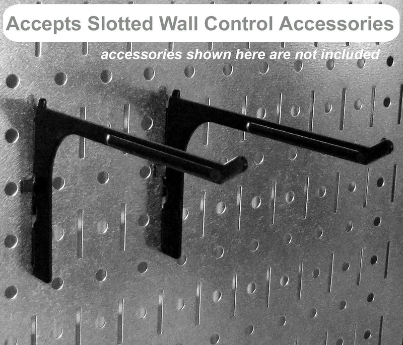 Wall Control Metal Pegboard Tool Organizer and Gray Metal Pegboard Pack by GreenHaven Gardens
