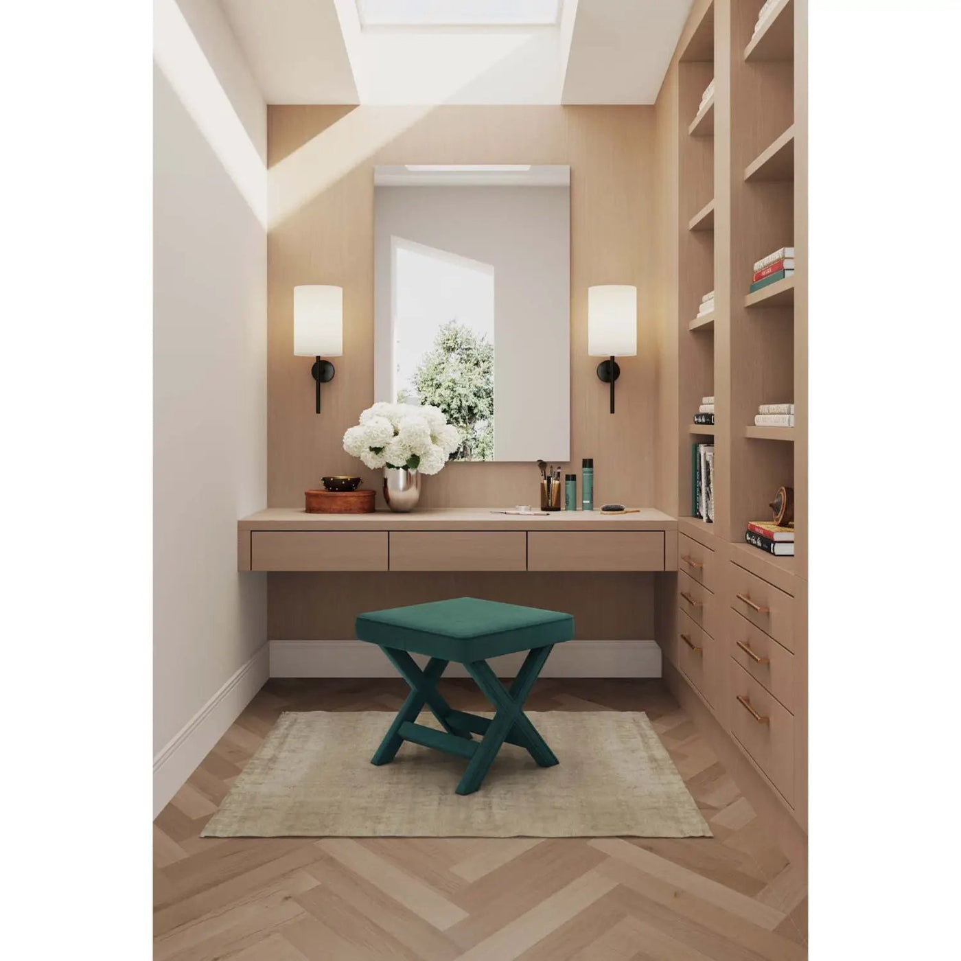 Abigail - Accent Bench With Piped Cushion by HouseOfZazla