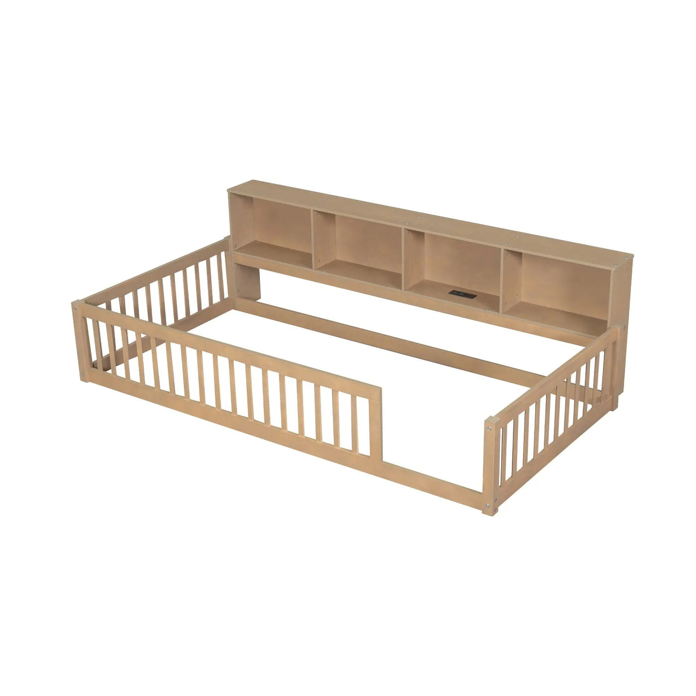 Floor Bed With Storage Cabinets And USB Ports by HouseOfZazla