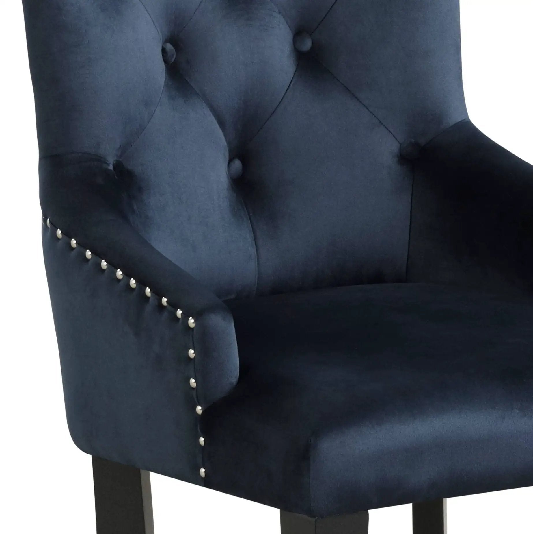 Varian II - Side Chair - Dark Navy by HouseOfZazla