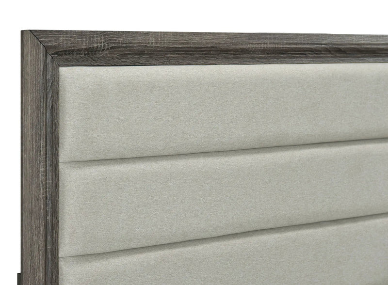 Wright 52-inch Upholstered California King Bed Brown Oak by Unique Piece Furniture
