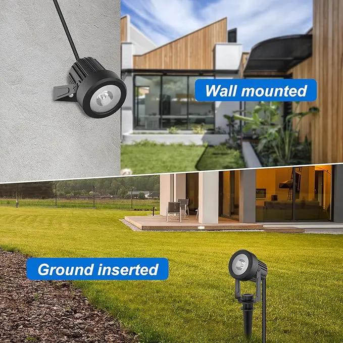 Solar Spot Lights Outdoor, Solar Landscape Spotlights IP65 Waterproof 9.8ft Cable, Dusk to Dawn Solar Uplights for Tree Garden Yard Driveway Porch Walkway Pool (6-in-1, 3000K Warm White) by GreenHaven Gardens