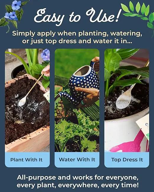 Organic Plant Magic - Truly Organic™ Fast-Acting Soluble Plant Food: All-Purpose Fertilizer Concentrate for All Flower Vegetable Herb Fruit Tree Shrub Container Garden & House Plants [20 lb Bucket] by GreenHaven Gardens