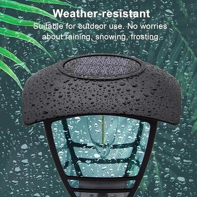 MAGGIFT 4 Pack Solar Powered Wall Lantern, Outdoor 10 Lumen LED Edison Bulb Warm White Solar Lights Wall Sconce with No Wiring Required, Fixture with Wall Mount Kit by GreenHaven Gardens