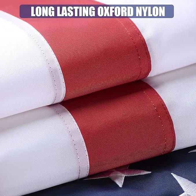 American Flag 3x5 Ft, USA US Flags Outdoor, Heavy Duty Durable, Embroidered Stars, Sewn Stripes and Brass Grommets by GreenHaven Gardens