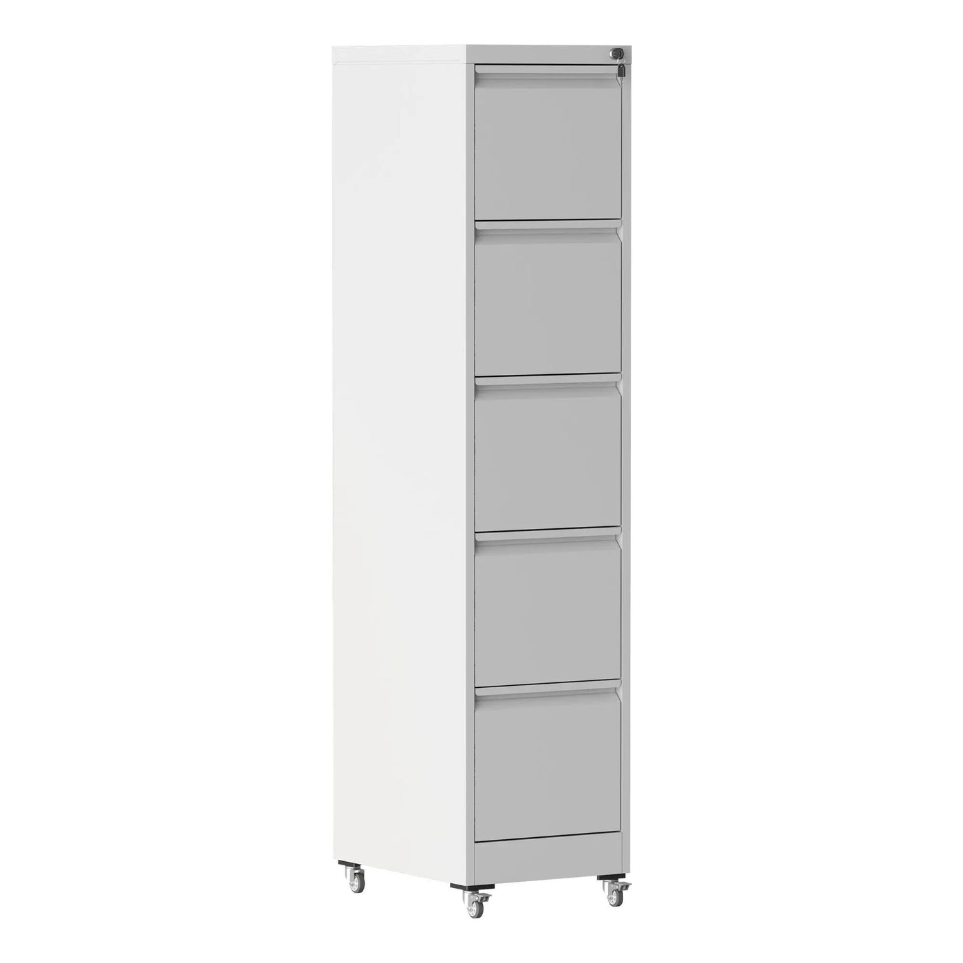 Drawer Metal Locking Vertical File Cabinet With Wheels Heavy Duty Lockable Storage by HouseOfZazla