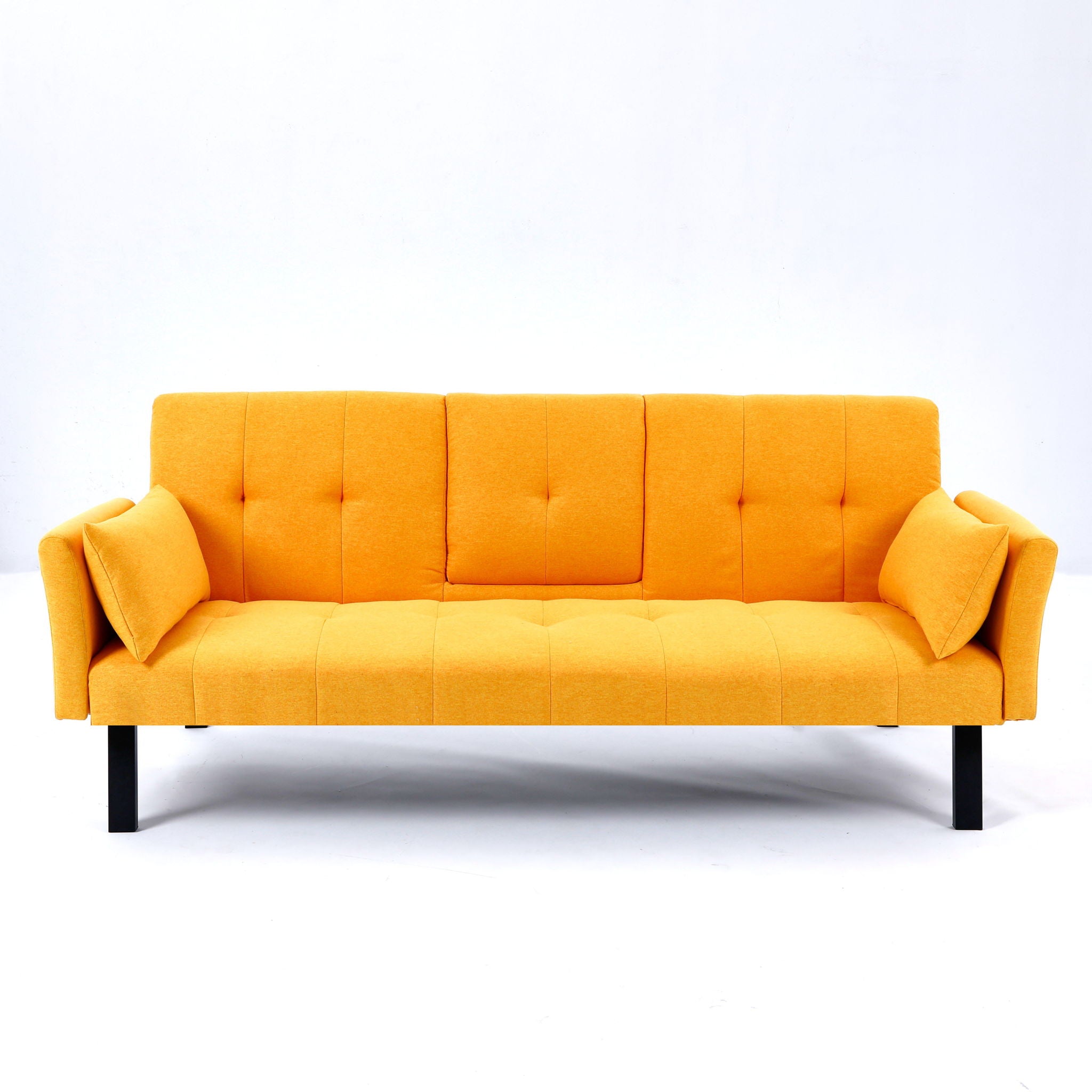 Sofa Bed With Foldable Design And Cup Holder by HouseOfZazla
