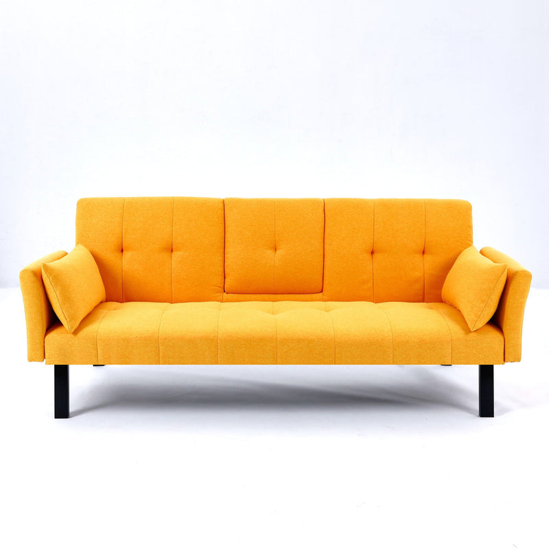 Sofa Bed With Foldable Design And Cup Holder by HouseOfZazla