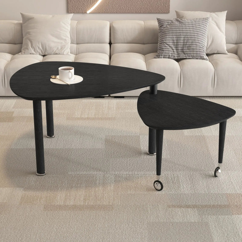360 Degree Rotatable Coffee Table With Solid Legs by HouseOfZazla