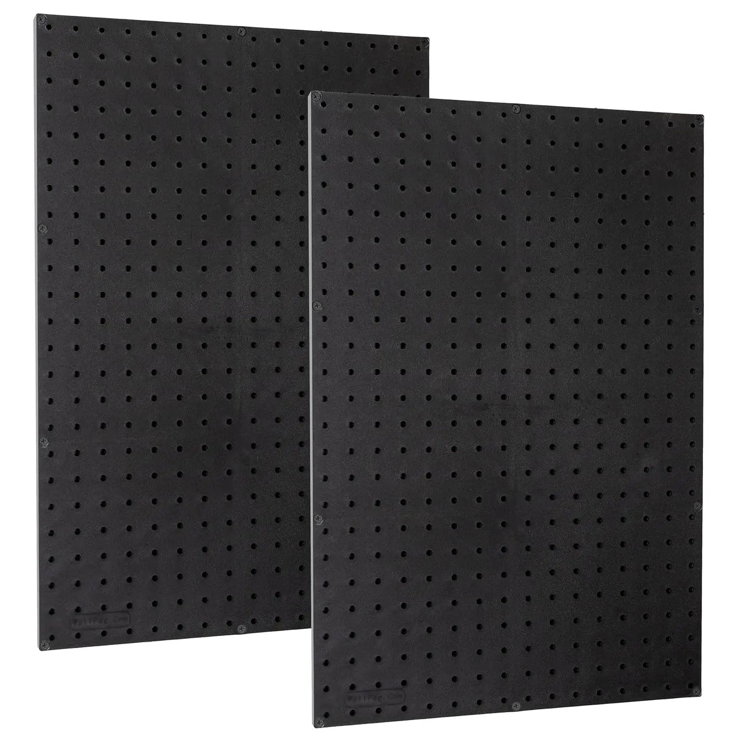 WallPeg Made in USA Pegboard Panels Garage Organization - Wall Storage Kit (PB-2 B) (2) ea - 24" x 16" Peg Board Tool Organizer Panel Set - Garage Organizer Kit by GreenHaven Gardens