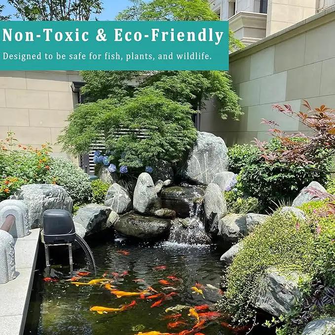 Black Vinyl Tubing ID 3/4” × 10ft Pond hose Corrugated Flexible Reinforced PVC Hose for Pond Pump Fountain Garden Waterfall, Non-toxic & Kinkproof, with 2 clamps by GreenHaven Gardens