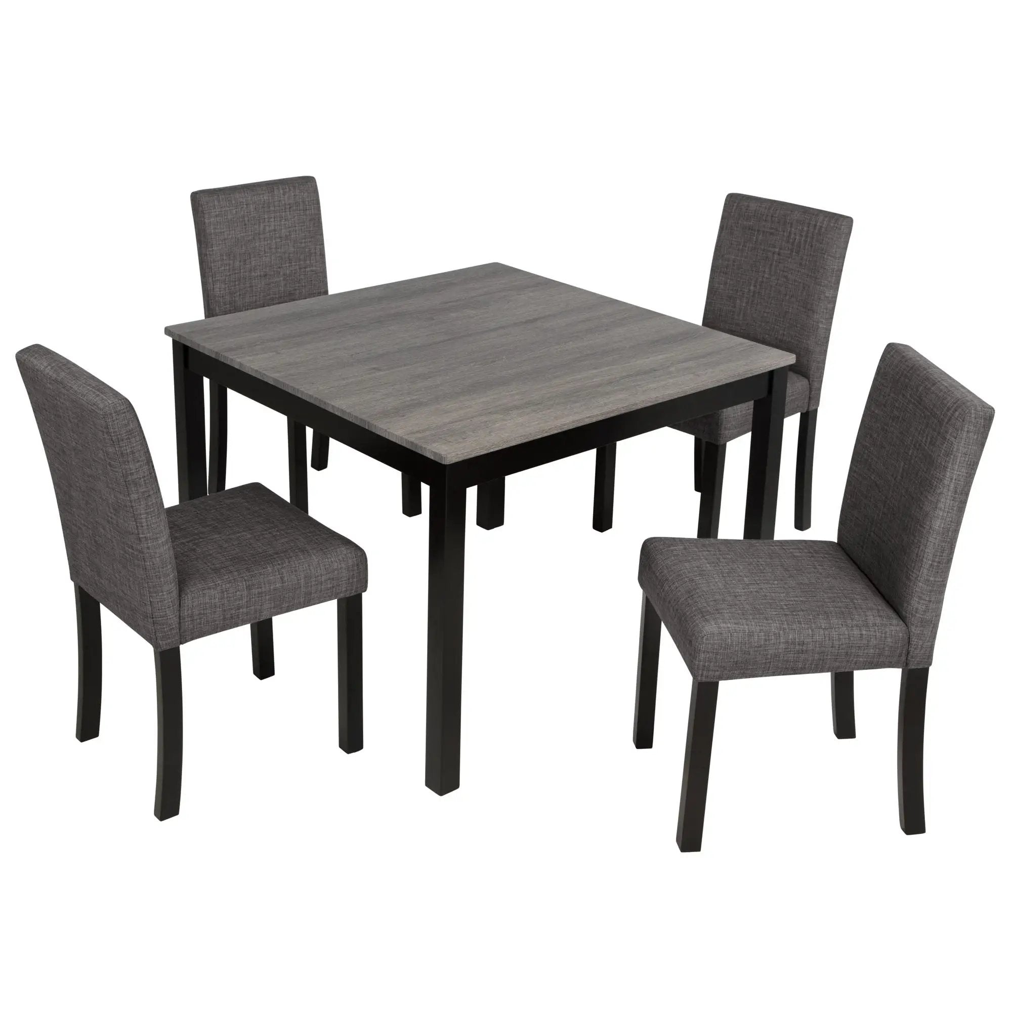Modern Dining Table Set With Upholstered Chairs For Dining Room by Unique Piece Furniture