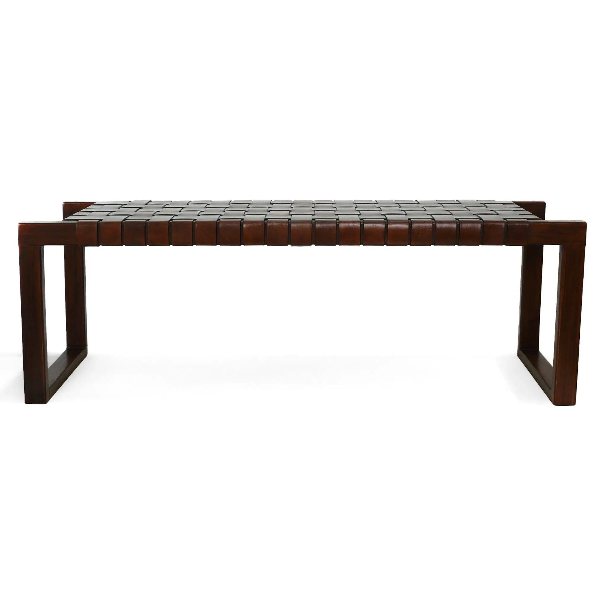 Christina - Bench - Cognac / Dark Brown / Tan by HouseOfZazla