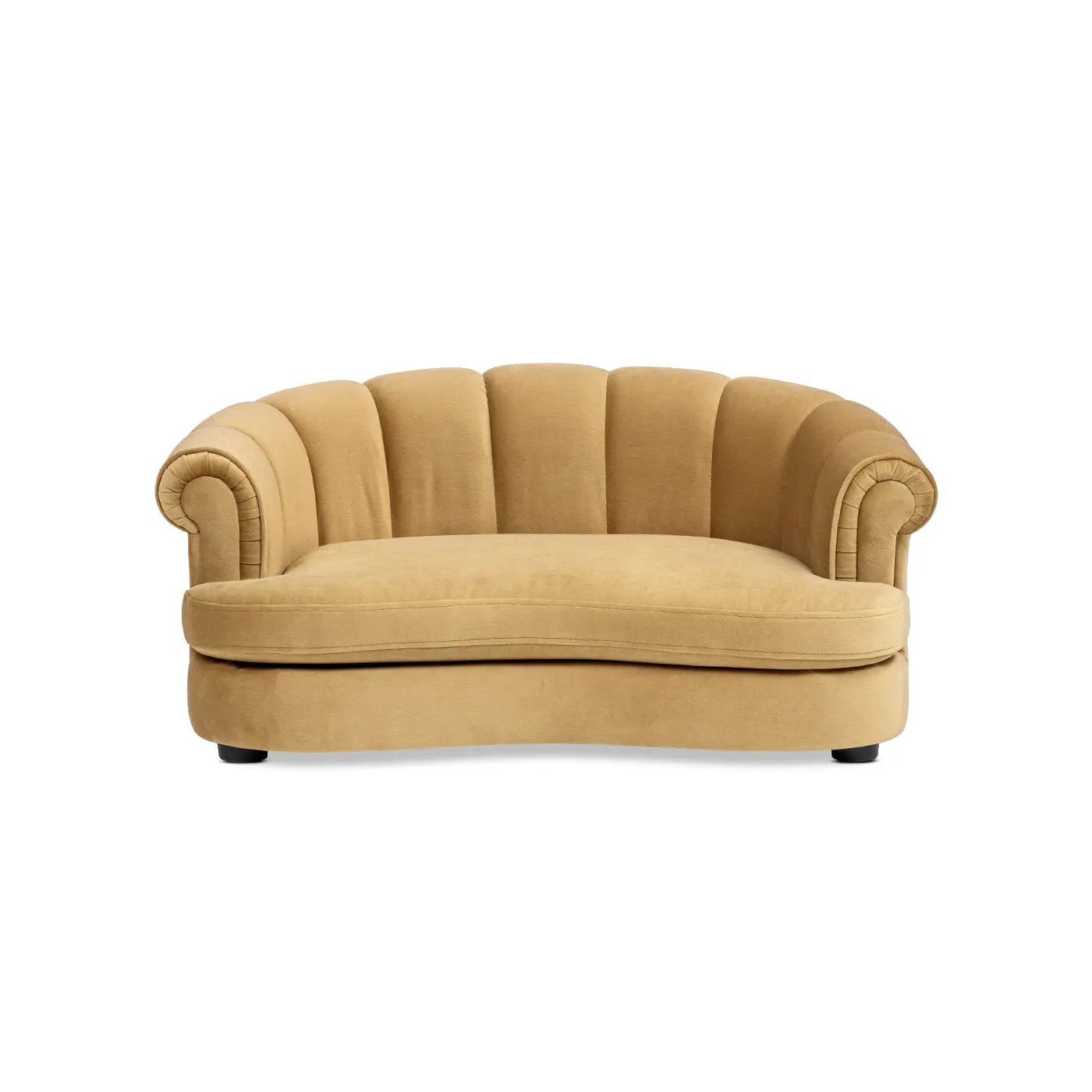 Halle 35.5" Rolled Arm Channel-Tufted Dog Sofa Bed by HouseOfZazla