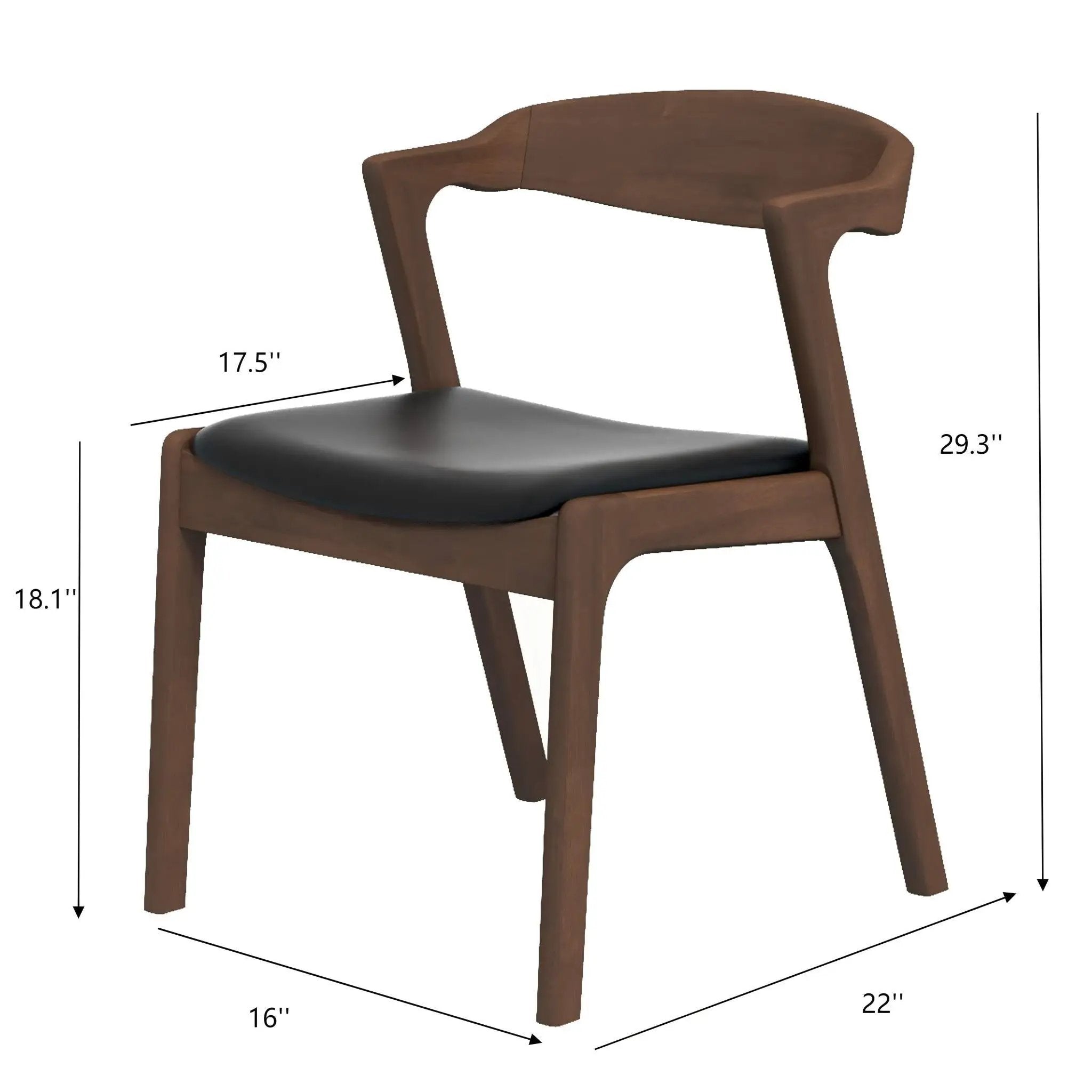 Dakota - Mid-Century Modern Dining Chair (Set of 2) by Unique Piece Furniture