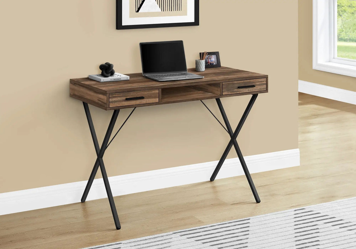 Computer Desk, Home Office, Laptop, Left / Right Set-Up, Storage Drawers, Work, Contemporary, Modern by Unique Piece Furniture