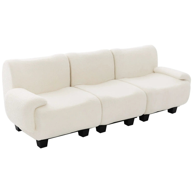 3 Seater Sofa Couch With Curved Armrests by HouseOfZazla