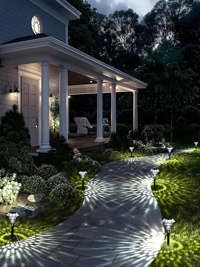 SOLPEX Solar Pathway Lights Garden Decor for Yard, Garden Lights Solar Powered Waterproof Landscape Lighting, Solar Outdoor Lights Porch Decor for Path Walkway Driveway (8 Pack Cold White) by GreenHaven Gardens