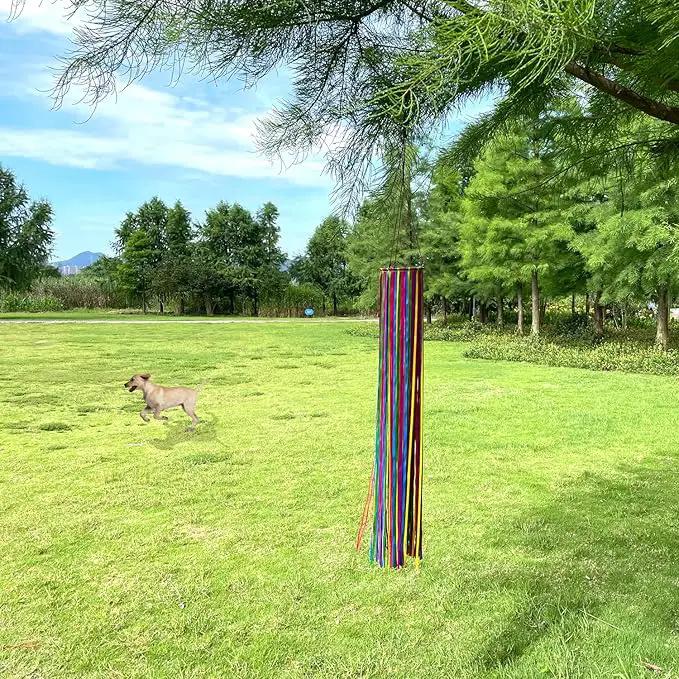 Satin Ribbon Windsock Streamer, Outdoor Decorations for Your Patio, Garden, Yard, Dock and Camper, 60-Inch by GreenHaven Gardens