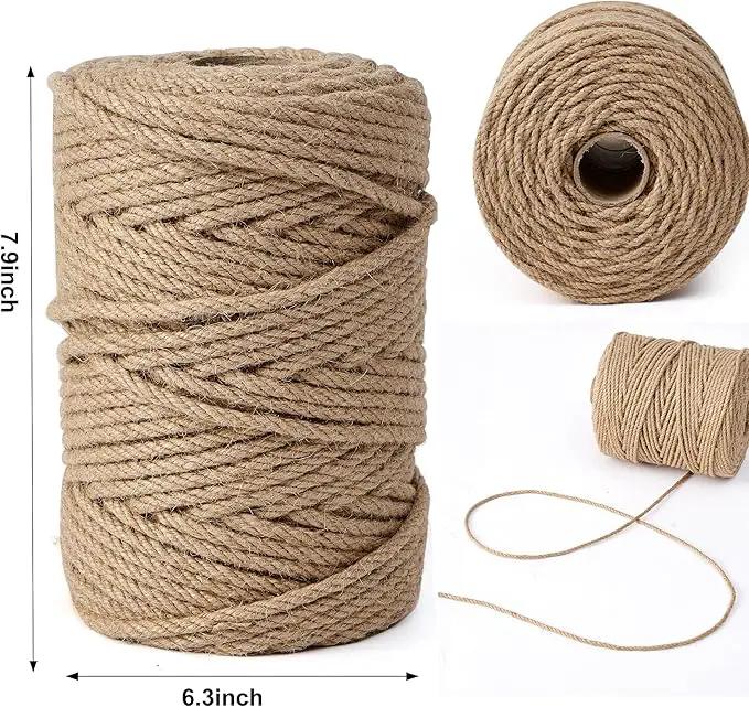 Natural Jute Twine,656 Feet 4mm Hemp Twine Rope for Gift Wrapping Craft Plant Garden Christmas Handmade Arts Decoration Packing String Home Decor by GreenHaven Gardens