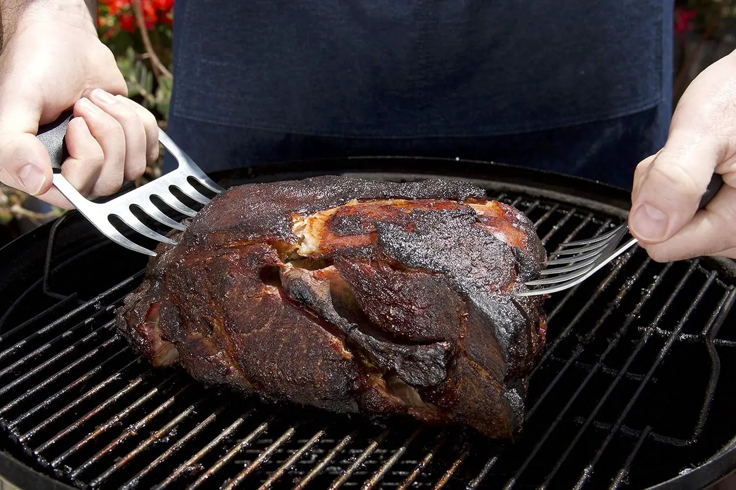 Meat Claws - Stainless Steel Smoker Accessories - Ultra-Sharp Meat Shredder will Easily Tear up Pulled Pork, Chicken, and Brisket - with Heat Resistant Handles by GreenHaven Gardens