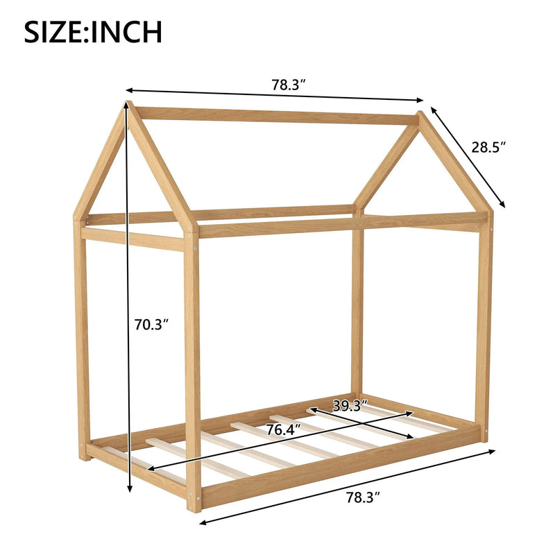 Wooden House Shaped Bed by Unique Piece Furniture