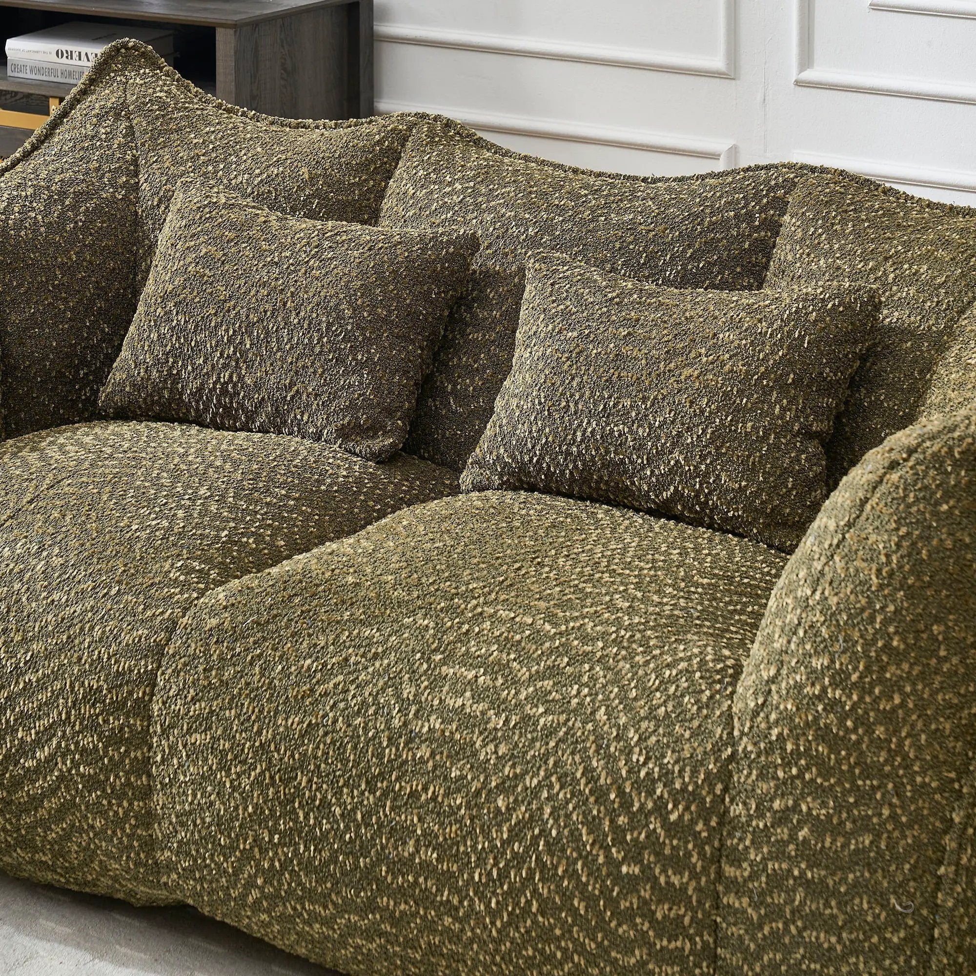 Comfortable Dual Beanbag Chair With High Resilience Foam Core For 2 People by HouseOfZazla