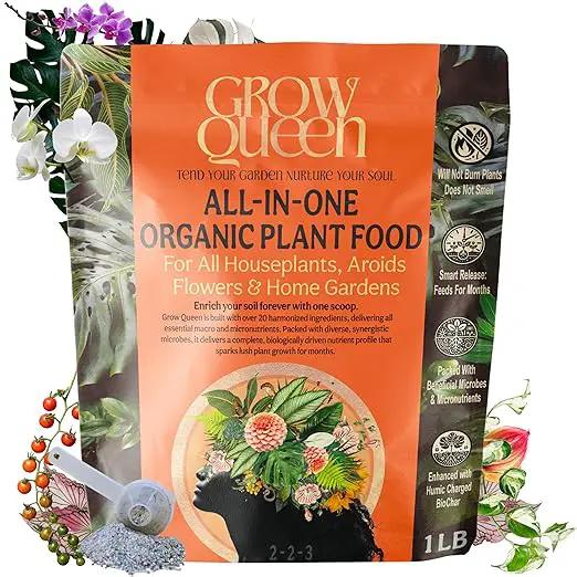 The All-in-One Complete Organic Plant Food, Indoor Plant Food for Houseplants, Organic Fertilizer for Vegetable Gardens, 1lb = 25 Formulated Servings Feeds 50 gal Instantly and Slow Release by GreenHaven Gardens