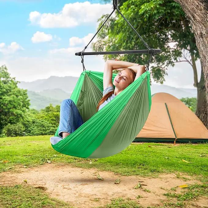 Sorbus Hanging Hammock Chair - Tree Pod Sensory Swing - Outdoor Camping Cacoon Chair - Collapsible and Lightweight Swings - Swinging Rocker Chairs for Camp, Travel, Hiking, Tent, Porch (500 lb Max) by GreenHaven Gardens