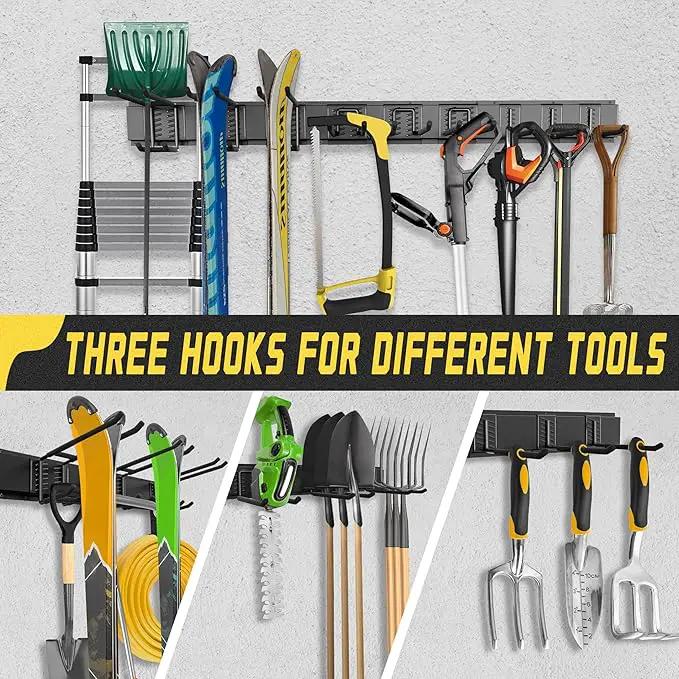 Garage Wall Organizer,15Pack Carries 675 lbs,Garden Tool Organizer 48in With Large Storage Space,Easy Assembly, Sturdy Design,for Efficient Tool Storage Garage Organization by GreenHaven Gardens