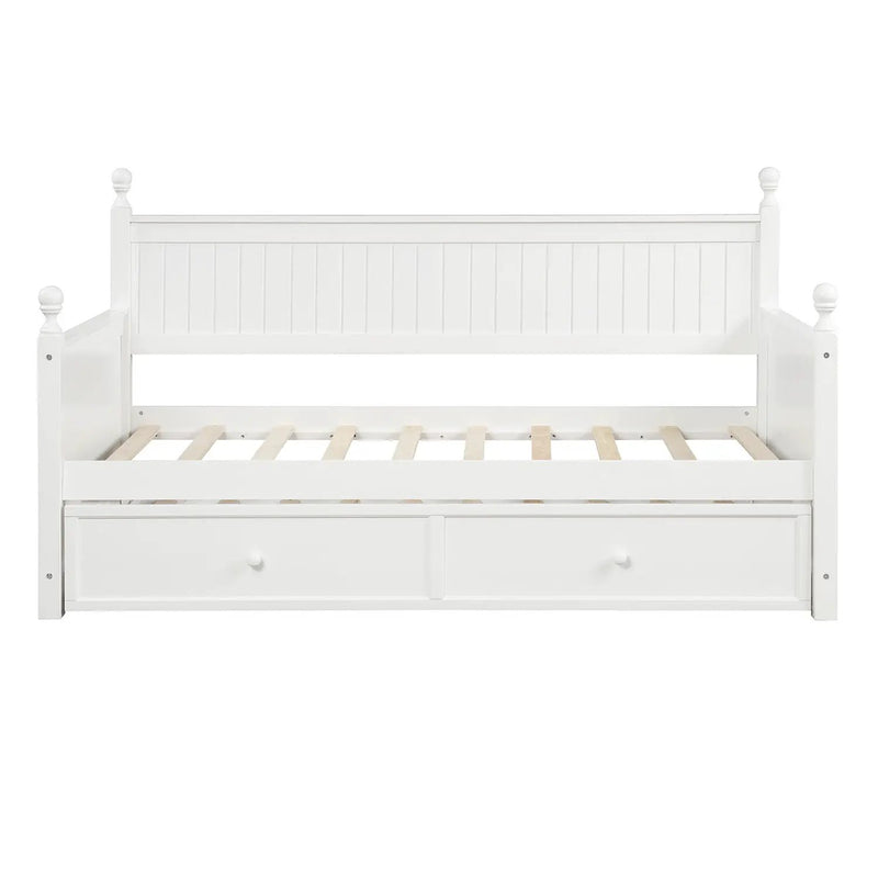 Twin Size Daybed & Twin Size Trundle - White by Unique Piece Furniture
